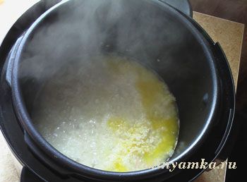 Рис с горячей водой в мультиварке
