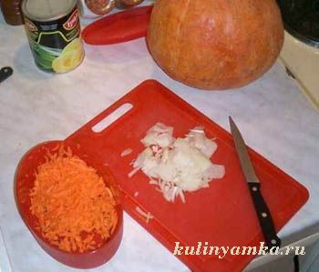 Морковь и лук для зажарки