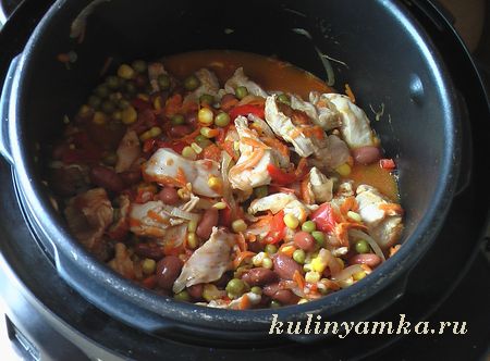 овощи с курицей рецепт приготовления