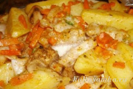 рецепт тушеного картофеля с овощами