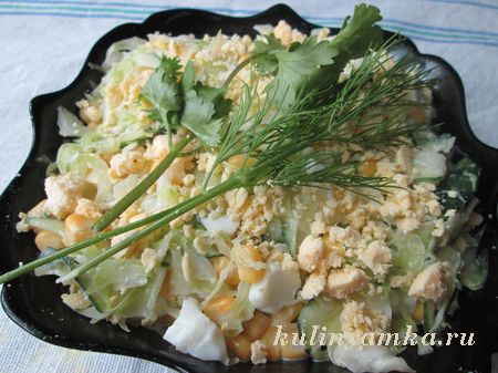 рецепт салата с капустой