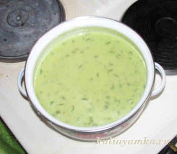 Суп пюре из зеленого горошка рецепт