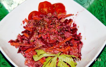 рецепт салата из сырых овощей