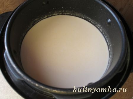 рецепт молочного супа из овса в мультиварке