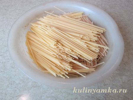 сырые спагетти